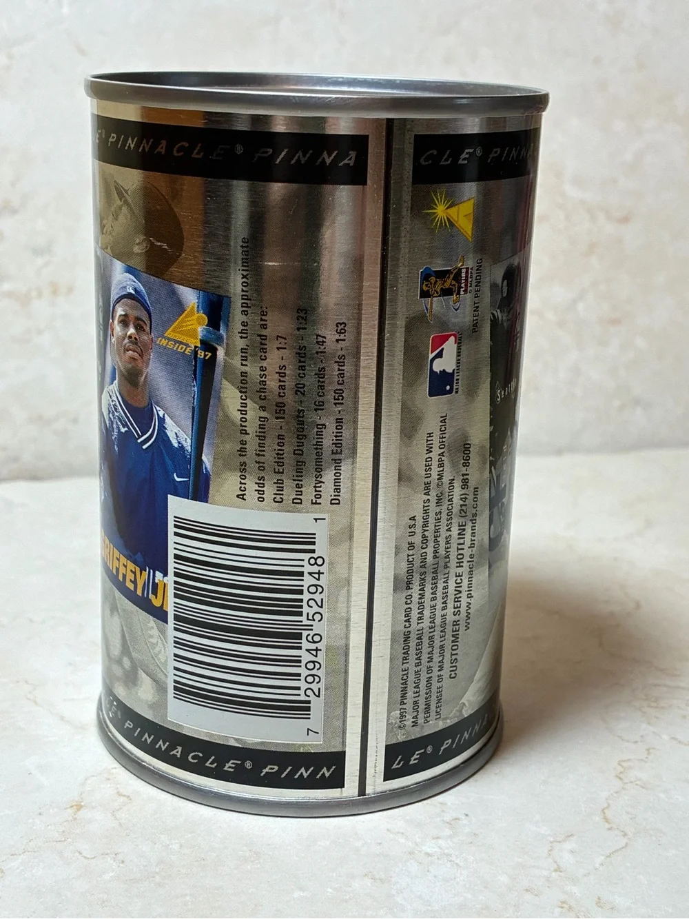 Pinnacle Inside 1997 Griffey Jr. Major League Baseball Card Can
